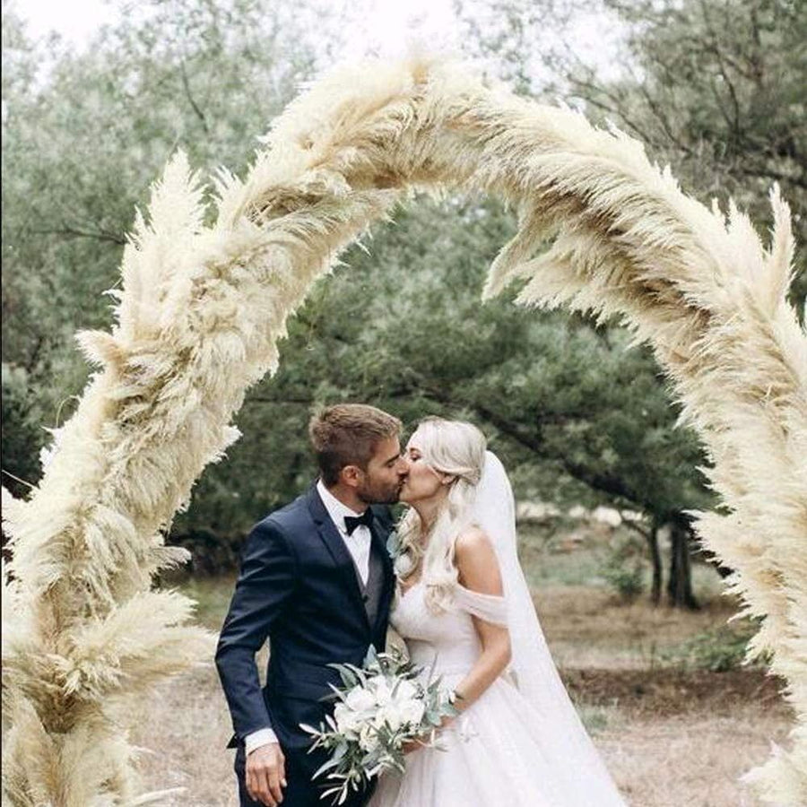 30PCS  Grass, 17.7" Small Dried  Grass Decor Pompass Grass Branches for Boho Home Wedding Flower Arrangements Party Decor
