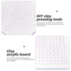 Board Polymer Clay Acrylic Round Corner 1Pack