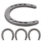 4Pcs Metal Horseshoe Wall Decoration Grey Cast Iron Hanging Ornament