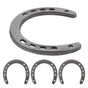 4Pcs Metal Horseshoe Wall Decoration Grey Cast Iron Hanging Ornament