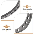 4Pcs Metal Horseshoe Wall Decoration Grey Cast Iron Hanging Ornament
