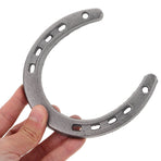 4Pcs Metal Horseshoe Wall Decoration Grey Cast Iron Hanging Ornament