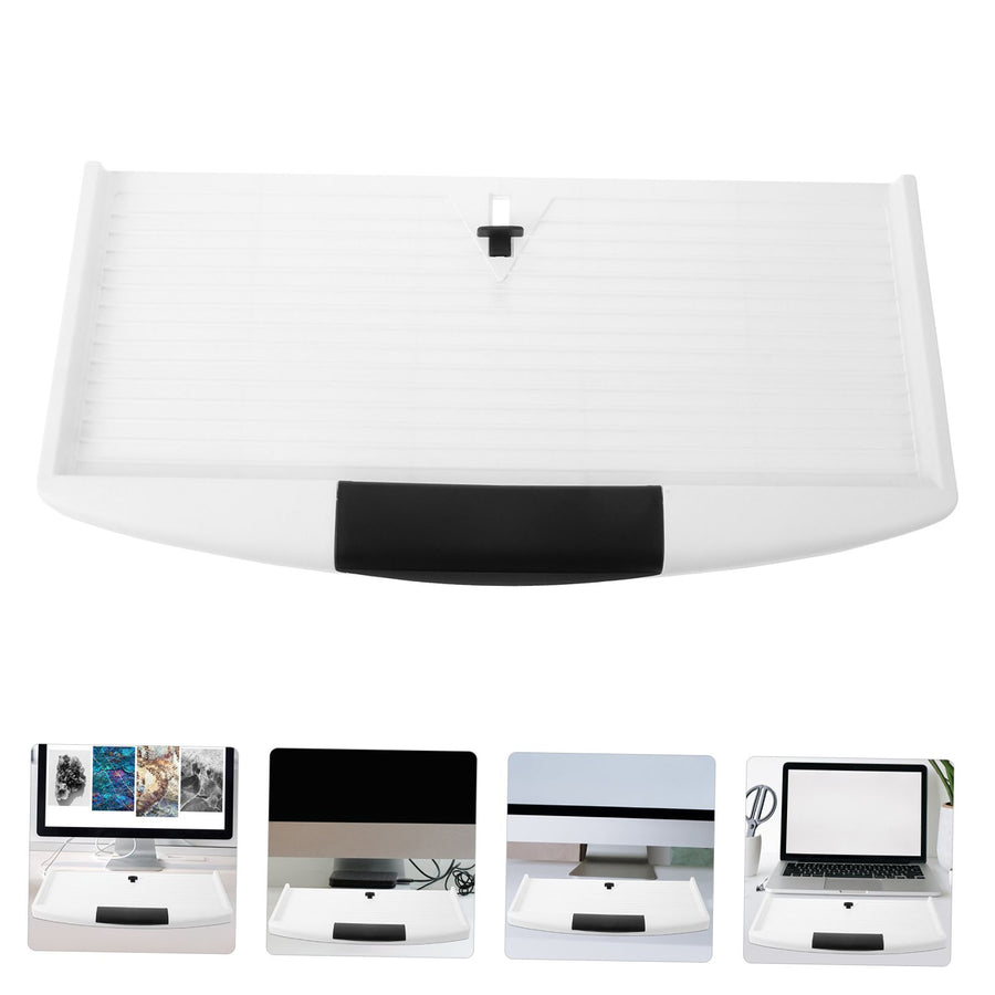 Sliding Keyboard Tray ABS Plastic Sturdy and Scratch Resistant for Home Use