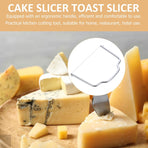 Cheese Slicer with Wire, Plated Silver, Sturdy Iron, Multifunctional Kitchen Tool 2Pcs