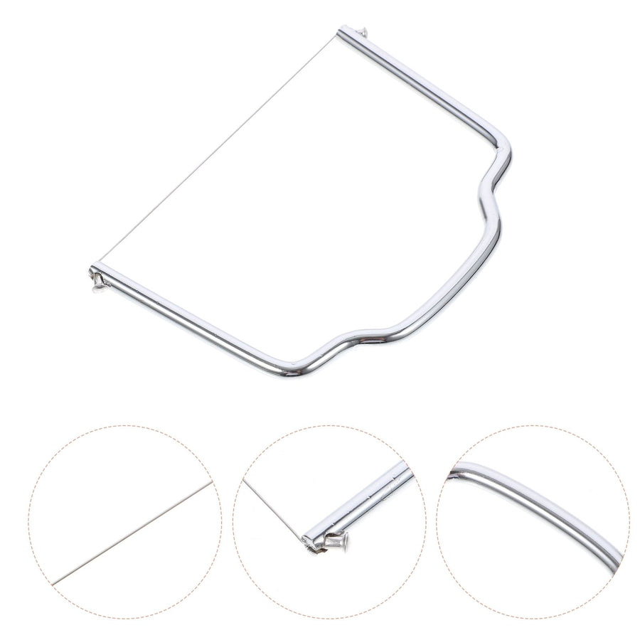 Cheese Slicer with Wire, Plated Silver, Sturdy Iron, Multifunctional Kitchen Tool 2Pcs