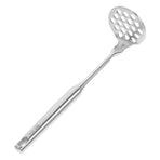 Manual Stainless Steel Potato Masher Plated Silver for Easy Mashing