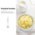 Manual Stainless Steel Potato Masher Plated Silver for Easy Mashing