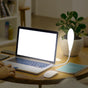 Portable Led Lamp Keyboard Illumination White Plastic Gooseneck Design 1Pack