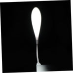 Portable Led Lamp Keyboard Illumination White Plastic Gooseneck Design 1Pack
