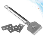 Stainless Steel Floor Cleaning Scraper with Tightener Knob for Vinyl Glue Removal