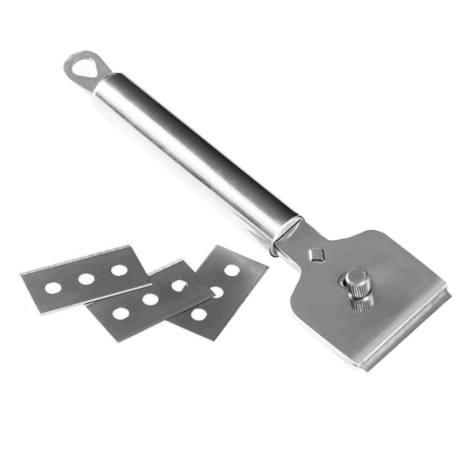Stainless Steel Floor Cleaning Scraper with Tightener Knob for Vinyl Glue Removal