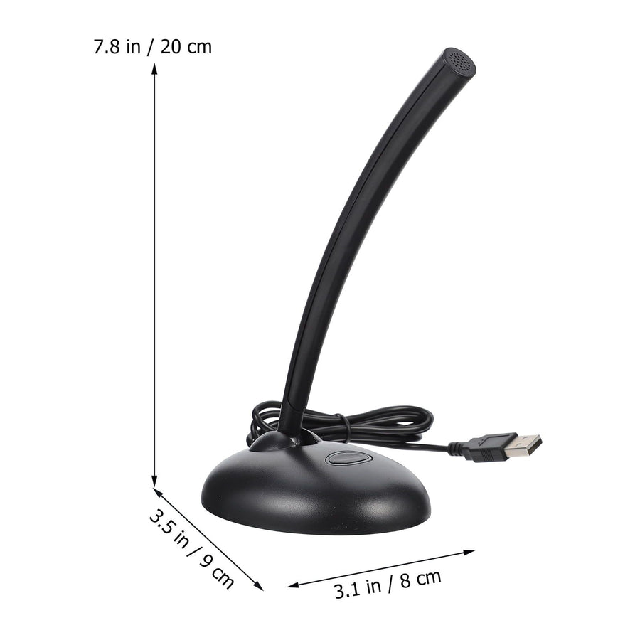 Microphone for PC Desktop Black for Minimize Background Noise 1Pack Back to School