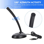 Microphone for PC Desktop Black for Minimize Background Noise 1Pack Back to School