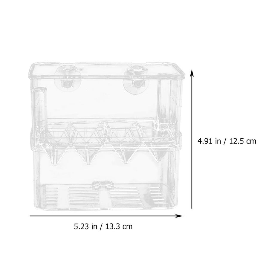 1Pc White Fish Fry Isolation Box for Home Use with Easy Installation and Clear Visibility