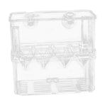 1Pc White Fish Fry Isolation Box for Home Use with Easy Installation and Clear Visibility