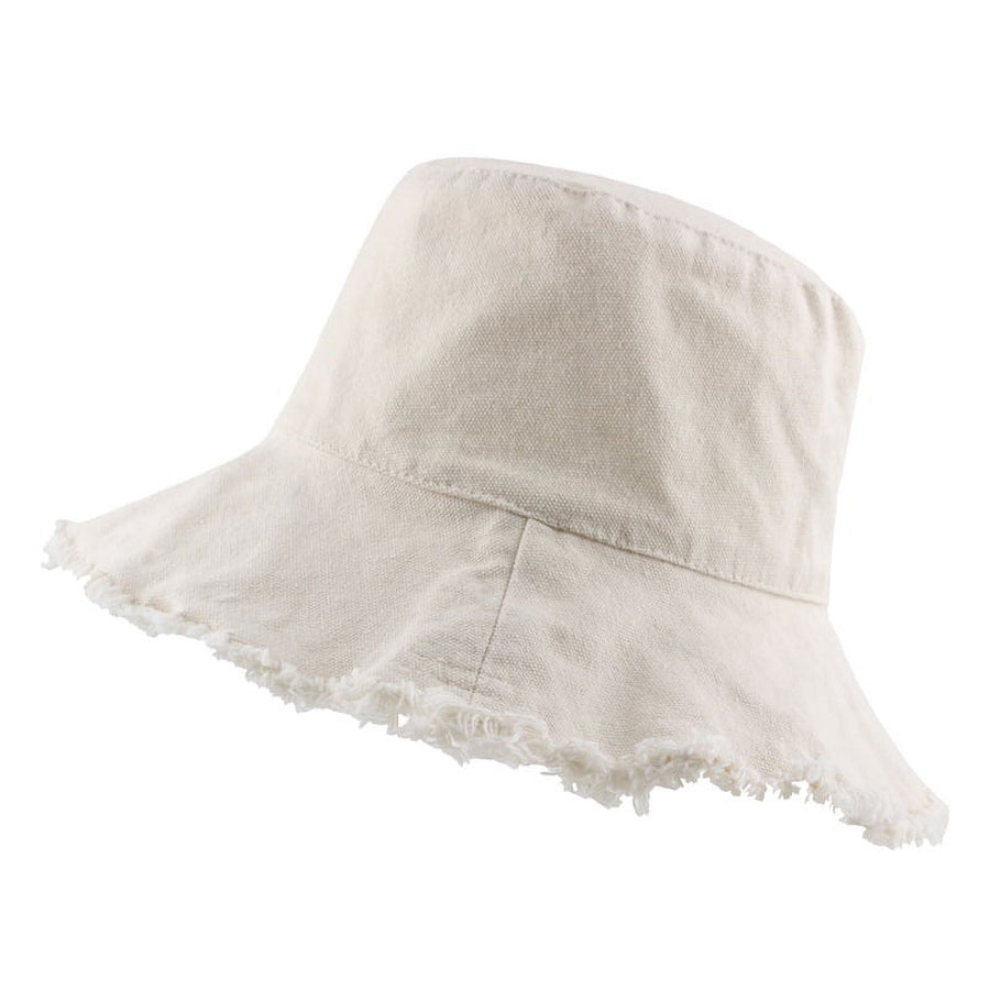 Distressed Sun Hats for Women Summer Casual Wide Brim Cotton Bucket Hat Beach Vacation Travel Accessories