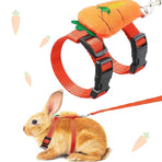 Adjustable Rabbit Harness and Leash Bunny Harness Leash Set Harness Leash for Rabbit Kitten Puppy Pig and Small Pet Animals