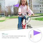 1 Set of Bike Flags for Advertising Cycling Safety Triangle Tail Flags