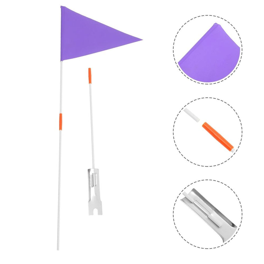 1 Set of Bike Flags for Advertising Cycling Safety Triangle Tail Flags