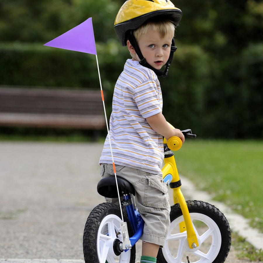 1 Set of Bike Flags for Advertising Cycling Safety Triangle Tail Flags