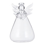 Angel Shaped Hanging Vase Transparent Delicate Ceiling Planter Decorative Flower Pot