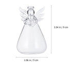 Angel Shaped Hanging Vase Transparent Delicate Ceiling Planter Decorative Flower Pot