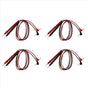 4X Multimeter Meter Universal Test Lead Probe Wire Cable 1000V 0.8M,4 Pair x Multimeters Probe Lead,Black& Red