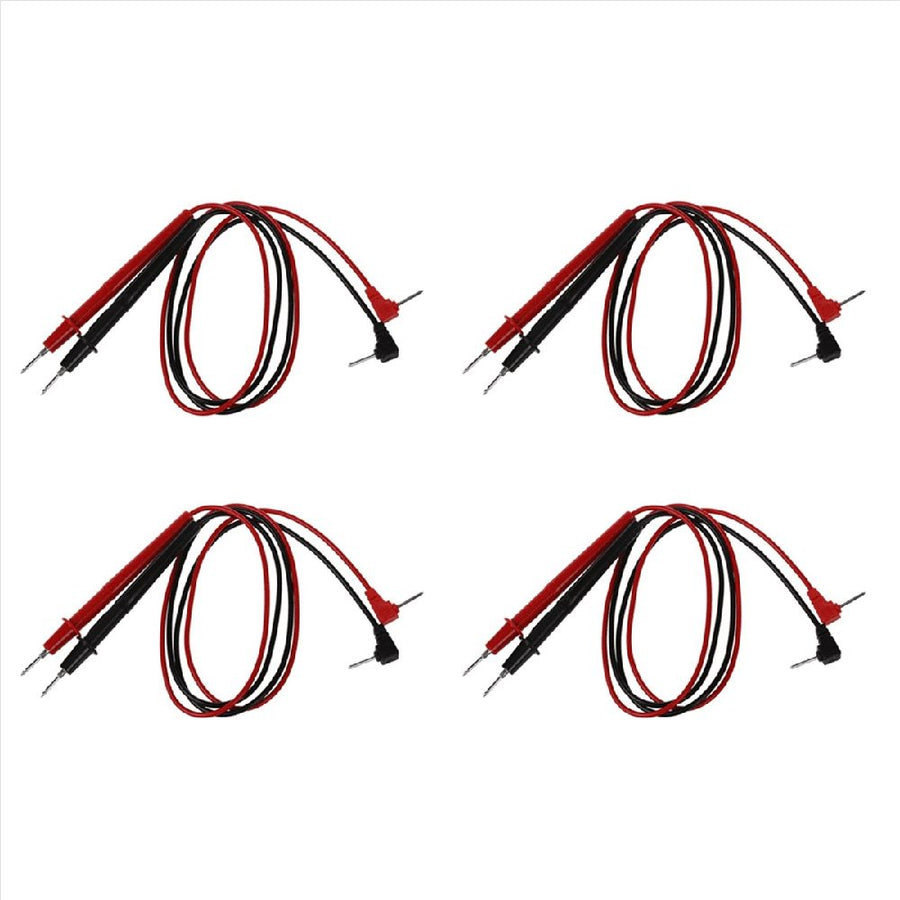 4X Multimeter Meter Universal Test Lead Probe Wire Cable 1000V 0.8M,4 Pair x Multimeters Probe Lead,Black& Red