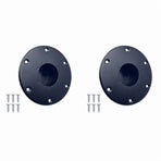 2X RV Trailer Table Base Mount Pedestal Base Round Flush Mount Table Leg Base,2 x RV Trailer Table Base Mount kit,Black