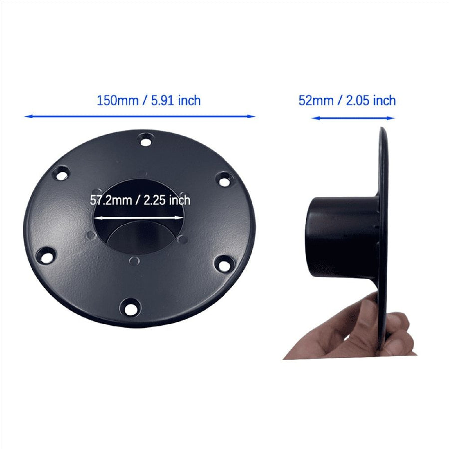 2X RV Trailer Table Base Mount Pedestal Base Round Flush Mount Table Leg Base,2 x RV Trailer Table Base Mount kit,Black