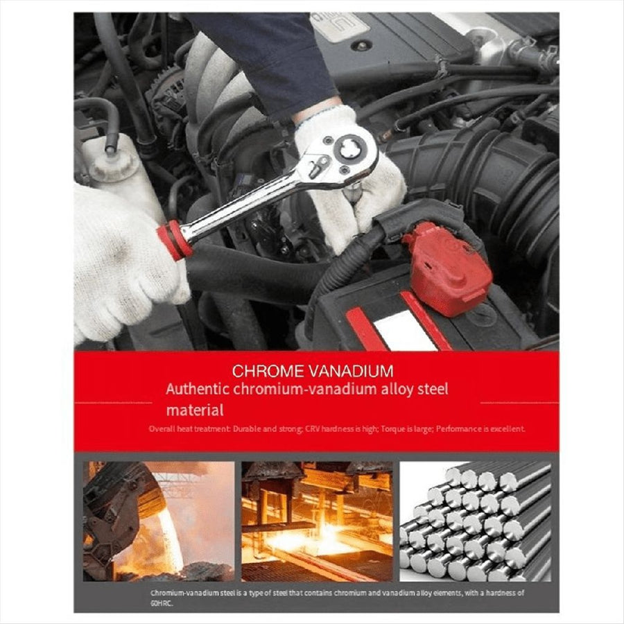 36mm Hex Socket Wrench Head 1/2 Inch Drive Anti-Rust 6 Point Socket Bit for Ratchet Wrench Auto Repair Hand Tools