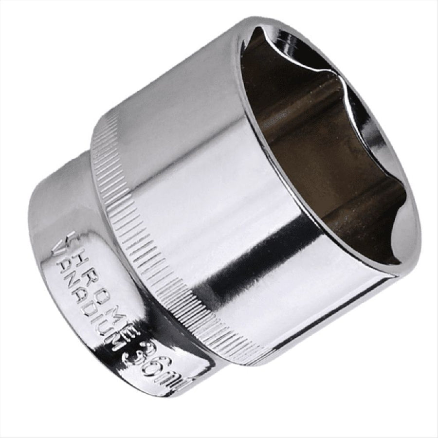 36mm Hex Socket Wrench Head 1/2 Inch Drive Anti-Rust 6 Point Socket Bit for Ratchet Wrench Auto Repair Hand Tools