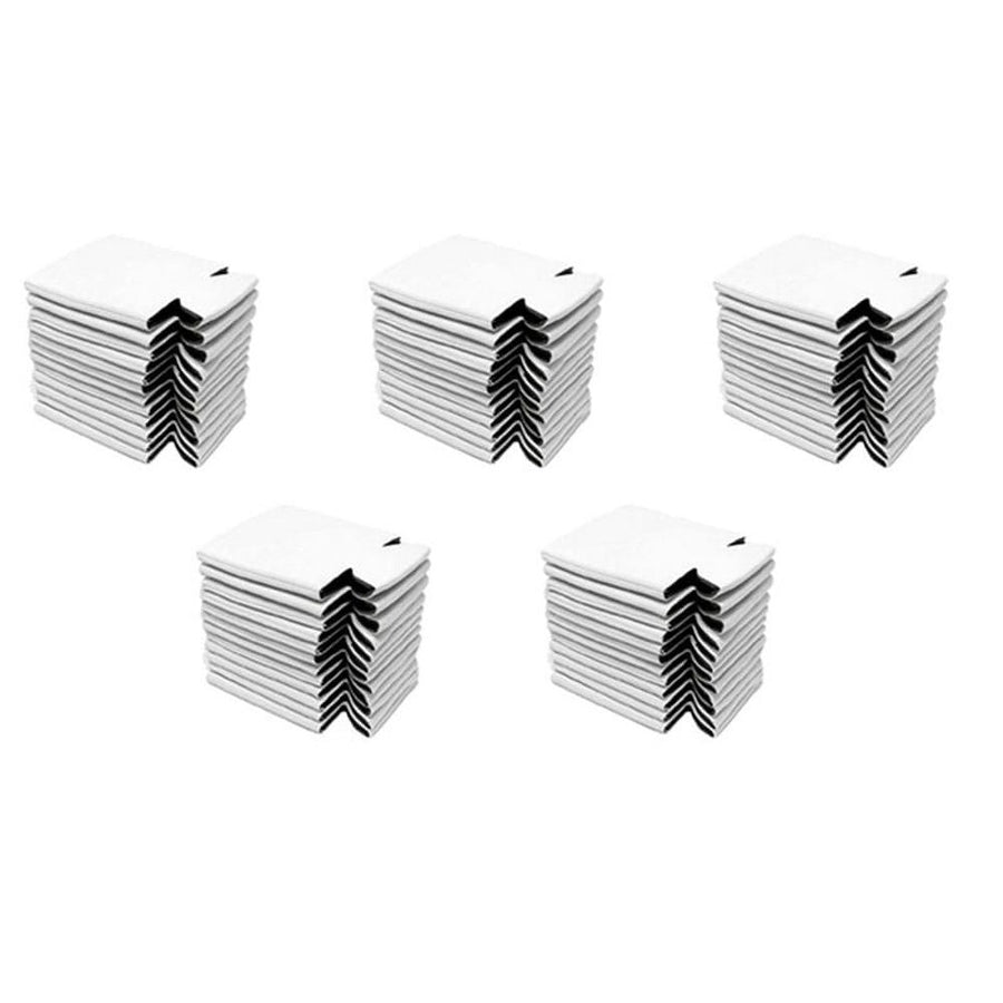 50PCS Neoprene Beer Can Cooler Drink Cup Bottle Sleeve Insulator Wrap Cover New White