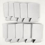 50PCS Neoprene Beer Can Cooler Drink Cup Bottle Sleeve Insulator Wrap Cover New White