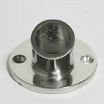4X Marine Stainless Steel 60 Degree 22mm 7/8 Inch Tube Round Base Hand Rail Railing Fitting Yachts Accessories,4 x Hand Rail Base,Silver