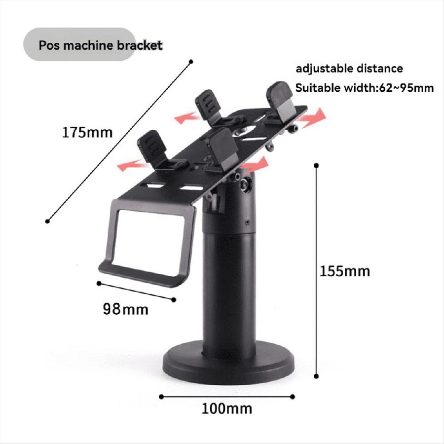 Machine Stand 360 Degrees Rotatable Display Cashier Holder Credit Card Counter
