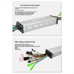 24V/36V/48V 250W/350W Dual Drive Controller Electric Bike Brushless Motor Controller DC Electric Motor Controller,1 x Dual Drive Controller,Silver