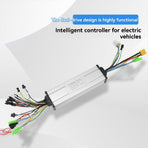 24V/36V/48V 250W/350W Dual Drive Controller Electric Bike Brushless Motor Controller DC Electric Motor Controller,1 x Dual Drive Controller,Silver