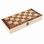 Chess Set 39x39 cm Wood Folding Board Game Chess Backgammon