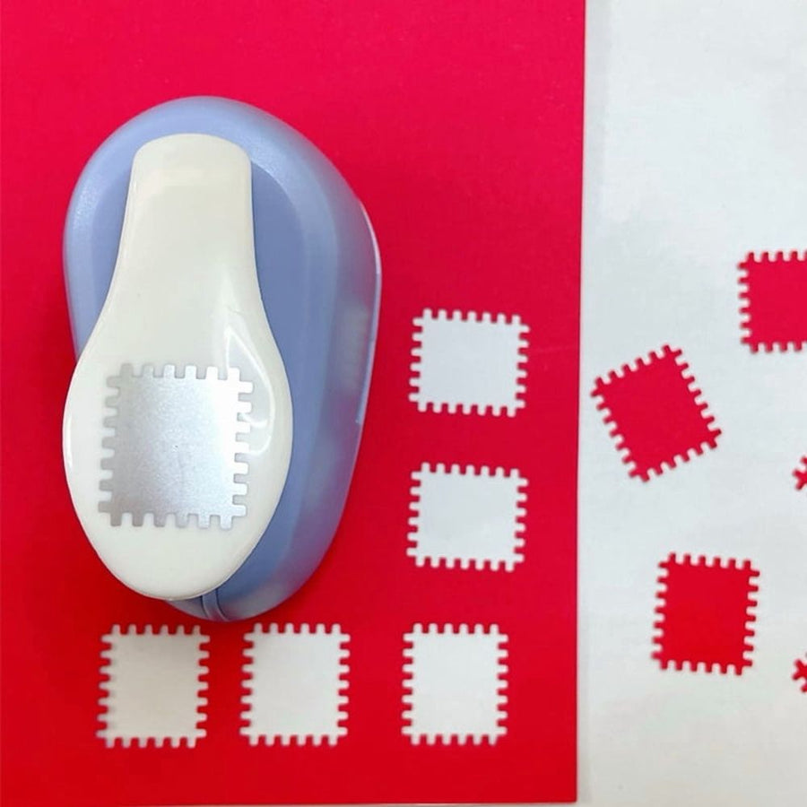Stamp Shape Craft Punch Embossing Machine Round Hole Punch Toothed Puncher Embosser