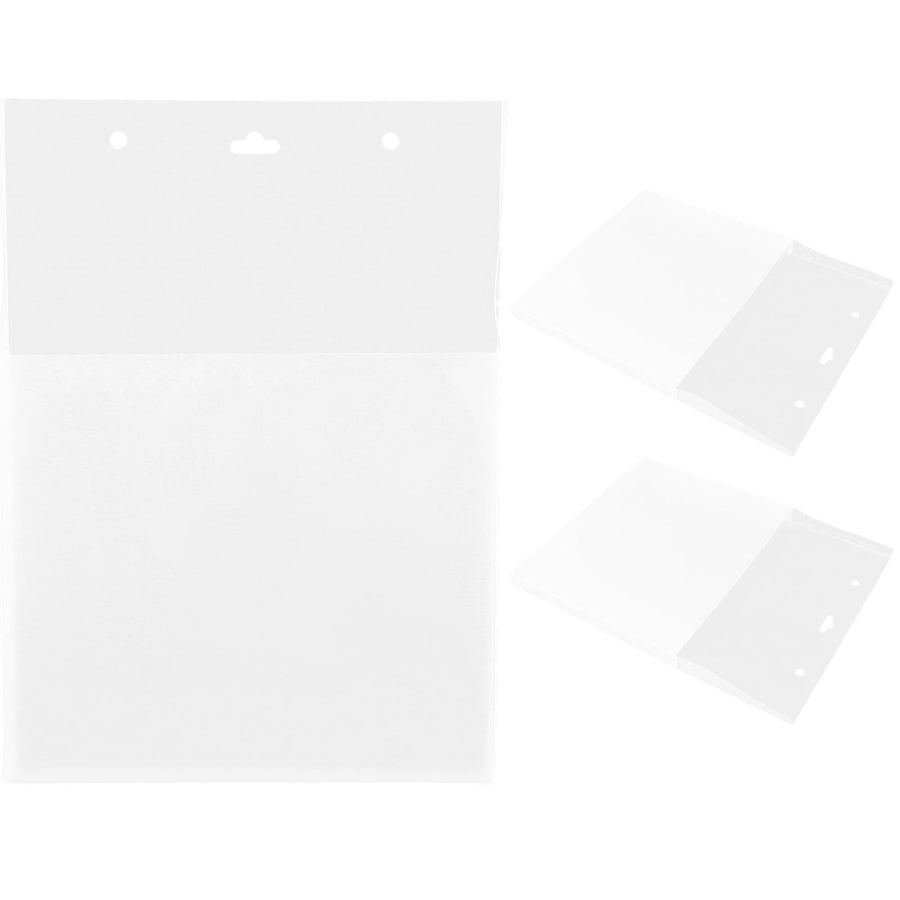 Document Organizer, Transparent Plastic, Space-Saving Wall Mount, Multi-Purpose, 3Pcs