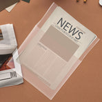 Document Organizer, Transparent Plastic, Space-Saving Wall Mount, Multi-Purpose, 3Pcs