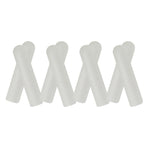 8Pcs White Shoe Lace End Caps Durable Shoelace Aglets for Repair