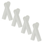 8Pcs White Shoe Lace End Caps Durable Shoelace Aglets for Repair