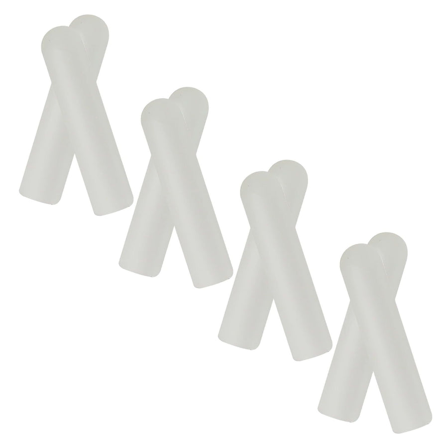 8Pcs White Shoe Lace End Caps Durable Shoelace Aglets for Repair