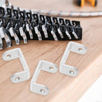 10Pcs Security Bar Bracket U Shape Aluminum Alloy for Storage Use
