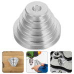 Aluminum Step Pulley Belt Wheel for Home Drill Press Replacement Accessory and Precise