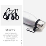 6Pcs Portable Water Bottle Clip with Elastic Silicone Material for Outdoor Activities