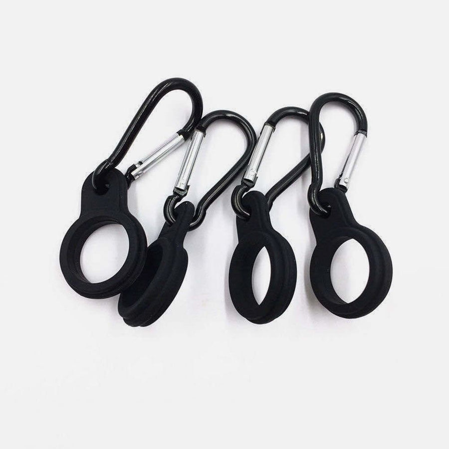6Pcs Portable Water Bottle Clip with Elastic Silicone Material for Outdoor Activities
