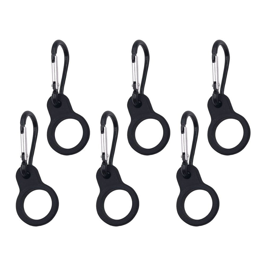6Pcs Portable Water Bottle Clip with Elastic Silicone Material for Outdoor Activities